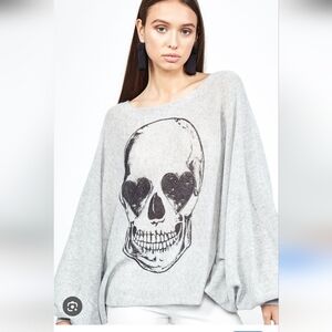 Lauren Moshi Cashmere Star Skull sweater